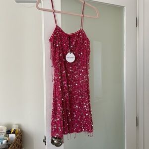 Retrofete sequin star dress
